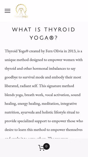 Screenshot of thyroid.yoga