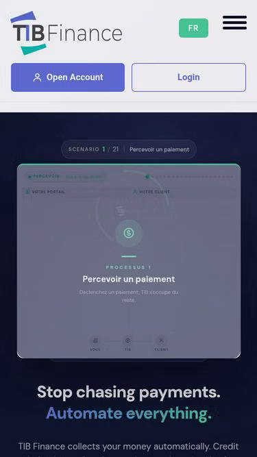 Screenshot of tib.finance