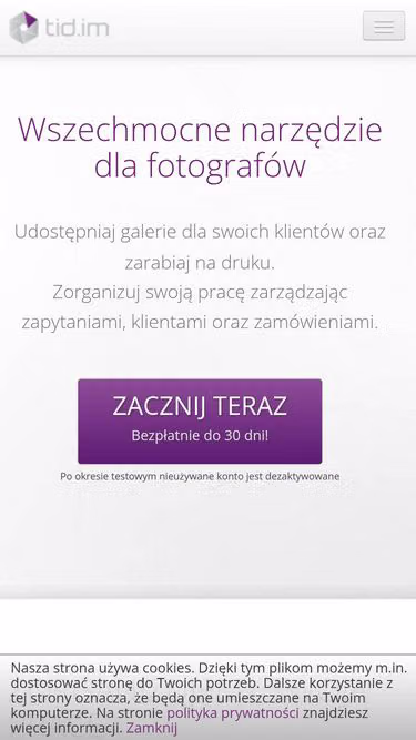 Screenshot of tid.im