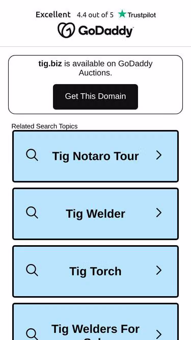 Screenshot of tig.biz