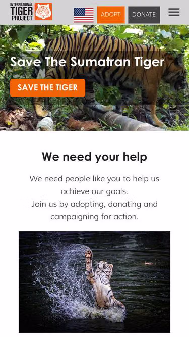Screenshot of tiger.org.au