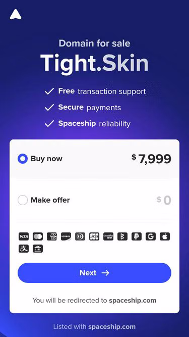 Screenshot of tight.skin