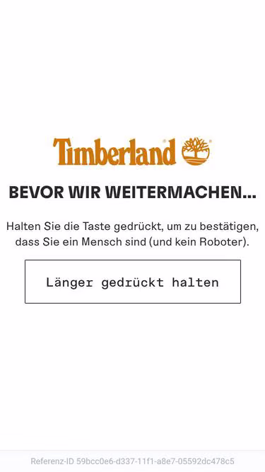 Screenshot of timberland.de