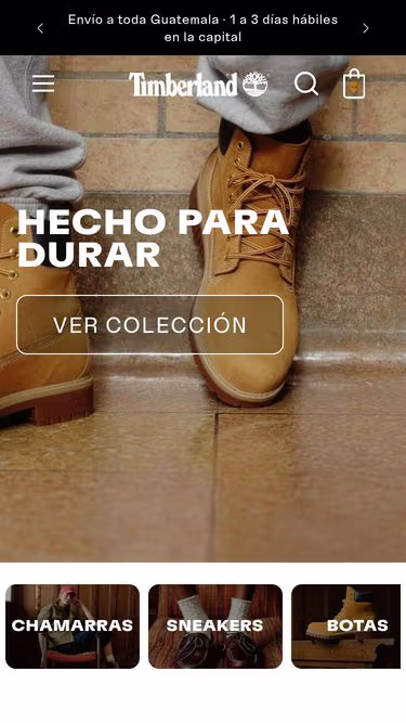 Screenshot of timberland.gt