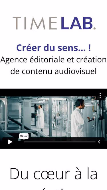 Screenshot of timelab.fr