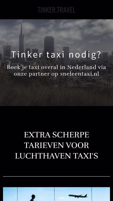Screenshot of tinker.travel
