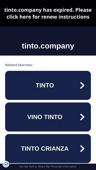 Screenshot of tinto.company