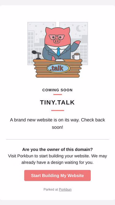 Screenshot of tiny.talk