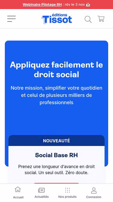 Screenshot of tiss.fr