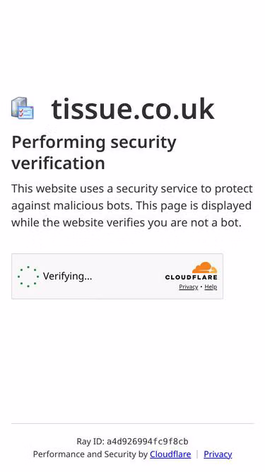 Screenshot of tissue.co.uk