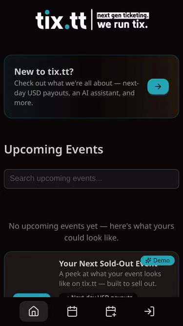 Screenshot of tix.tt