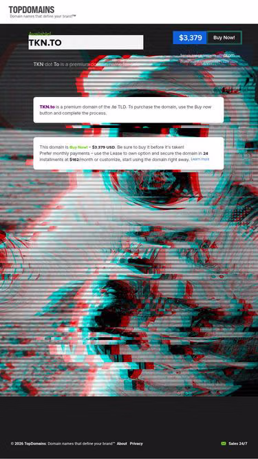 Screenshot of tkn.to