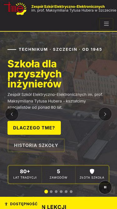 Screenshot of tme.szczecin.pl