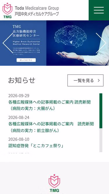 Screenshot of tmg.or.jp