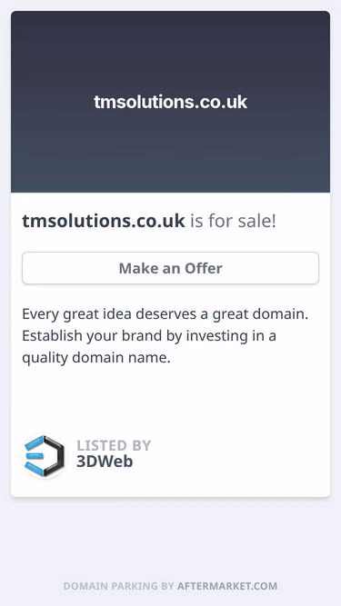 Screenshot of tmsolutions.co.uk