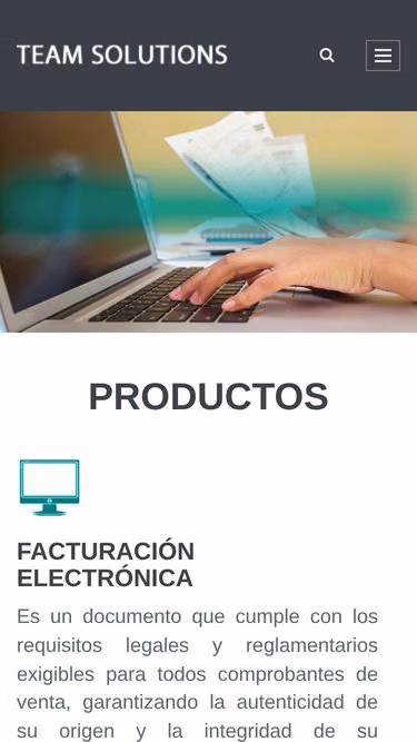 Screenshot of tmsolutions.com.ec