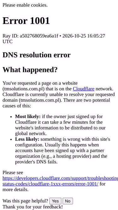 Screenshot of tmsolutions.com.pl