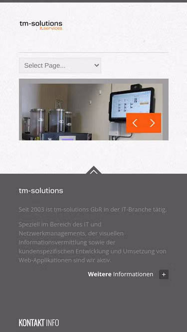 Screenshot of tmsolutions.de