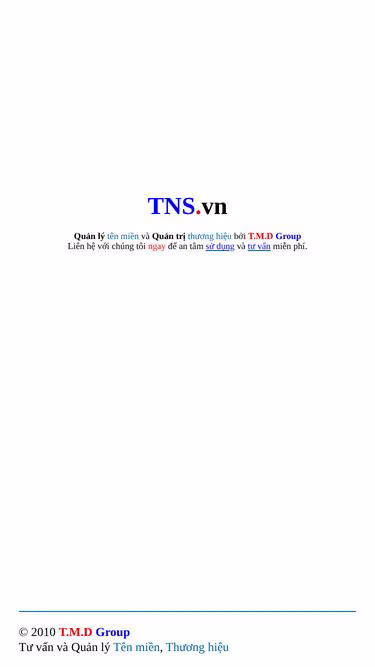 Screenshot of tns.vn