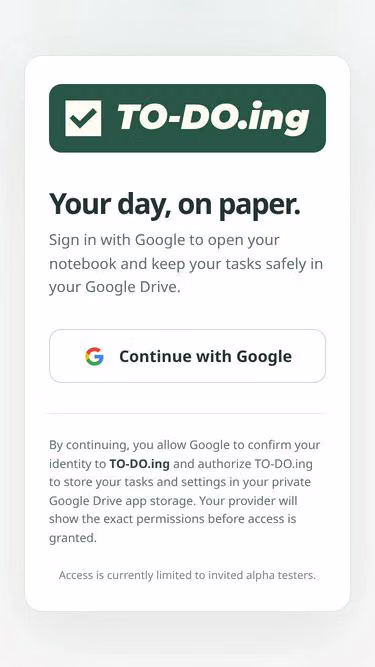 Screenshot of to-do.ing