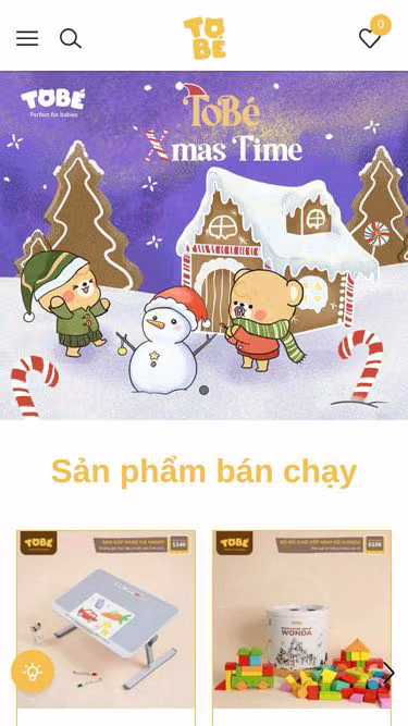 Screenshot of tobe.com.vn