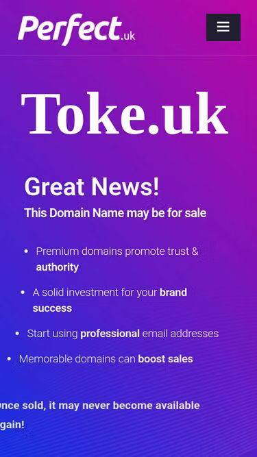 Screenshot of toke.uk