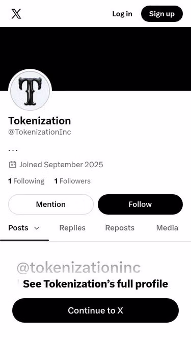 Screenshot of tokenization.clothing