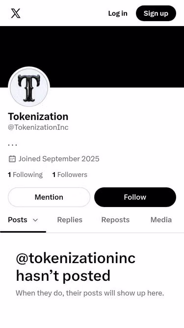 Screenshot of tokenization.computer