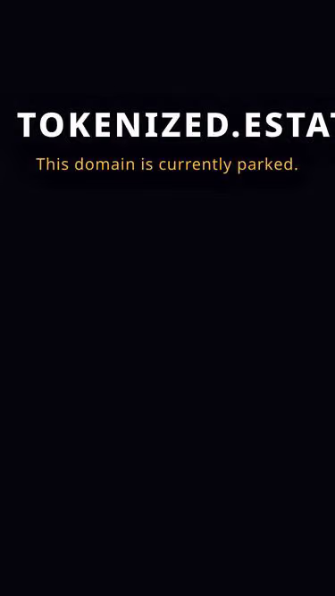 Screenshot of tokenized.estate