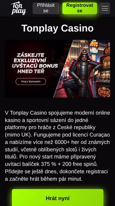 Screenshot of tonplay.cz