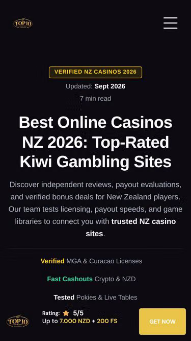 Screenshot of top-10.nz