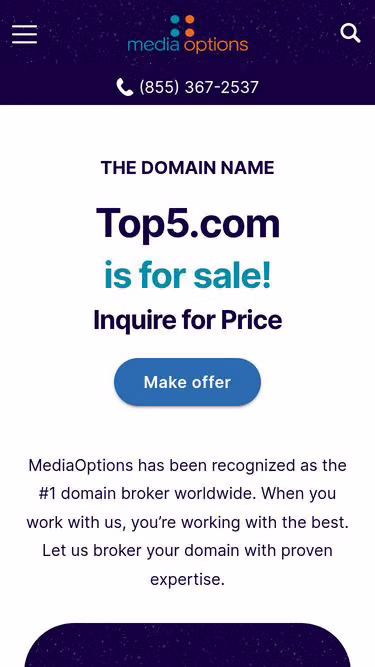 Screenshot of top5.com