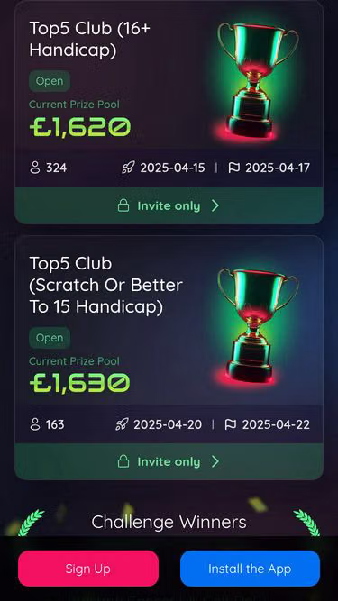 Screenshot of top5.events