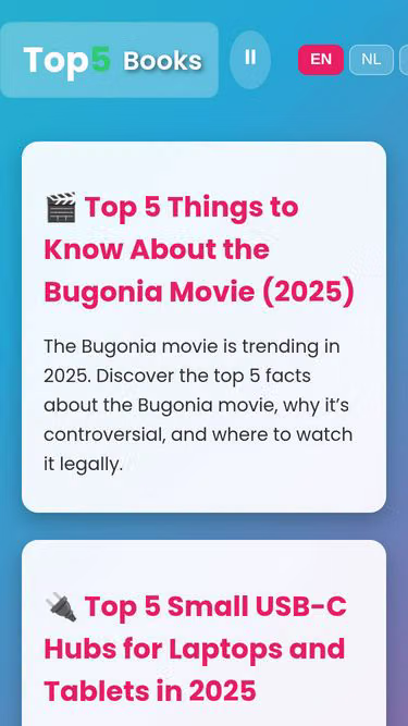 Screenshot of top5.guru