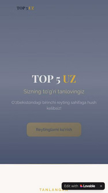 Screenshot of top5.uz