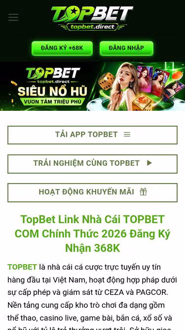 Screenshot of topbet.direct