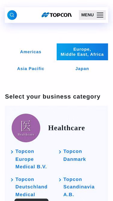 Screenshot of topcon.co.uk