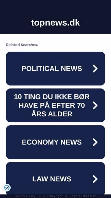 Screenshot of topnews.dk