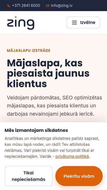 Screenshot of topweb.lv