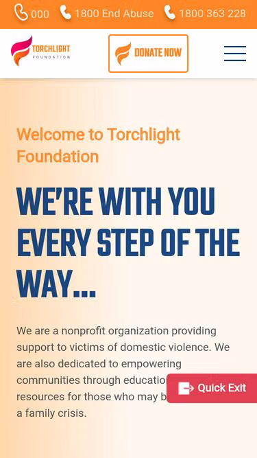 Screenshot of torchlight.foundation