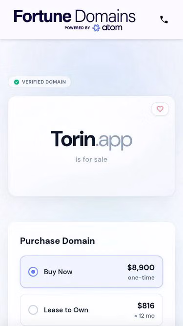 Screenshot of torin.app