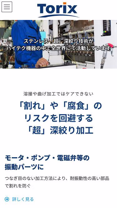 Screenshot of torix.jp