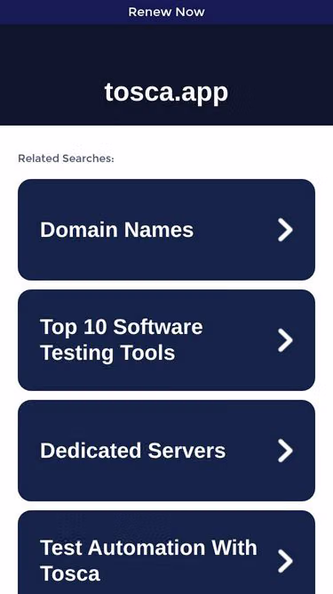 Screenshot of tosca.app