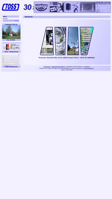 Screenshot of toss.de