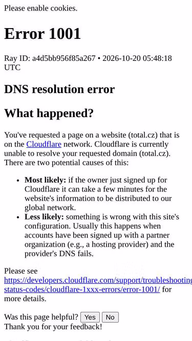 Screenshot of total.cz