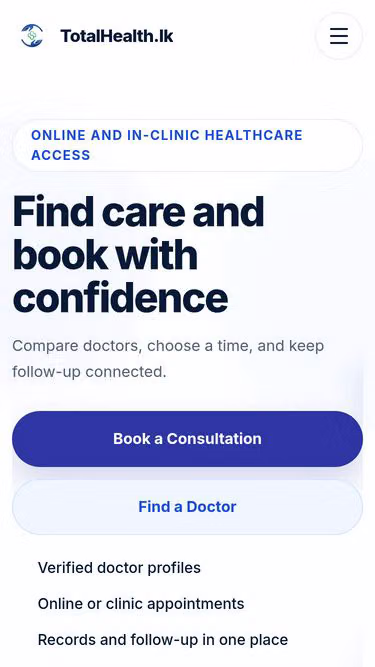 Screenshot of totalhealth.lk