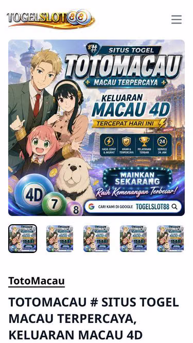 Screenshot of totomacau.games