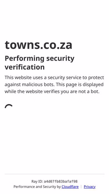 Screenshot of towns.co.za
