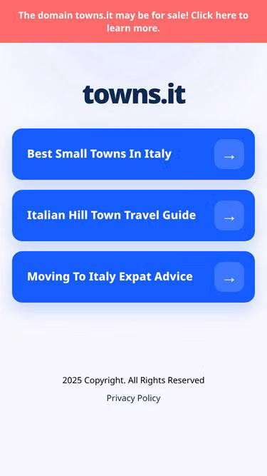 Screenshot of towns.it