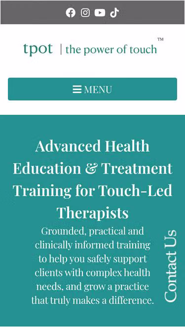Screenshot of tpot.org.uk